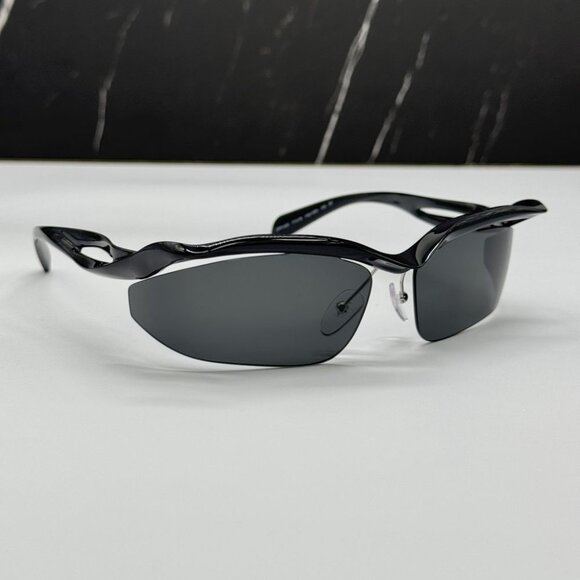 NEW PRA25S 1AB5S0 PRADA WOMEN SUNGLASSES SPR A25 1AB5S0 BLACK PRA 25S 1AB5S0 - Picture 5 of 11